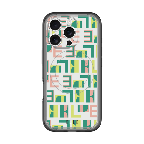 スリムプロテクションプレミアムケース with MagSafe［ ELLE - Iconics Prints2 ］