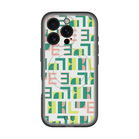 スリムプロテクションプレミアムケース with MagSafe［ ELLE - Iconics Prints2 ］