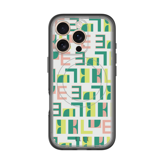 スリムプロテクションプレミアムケース with MagSafe［ ELLE - Iconics Prints2 ］