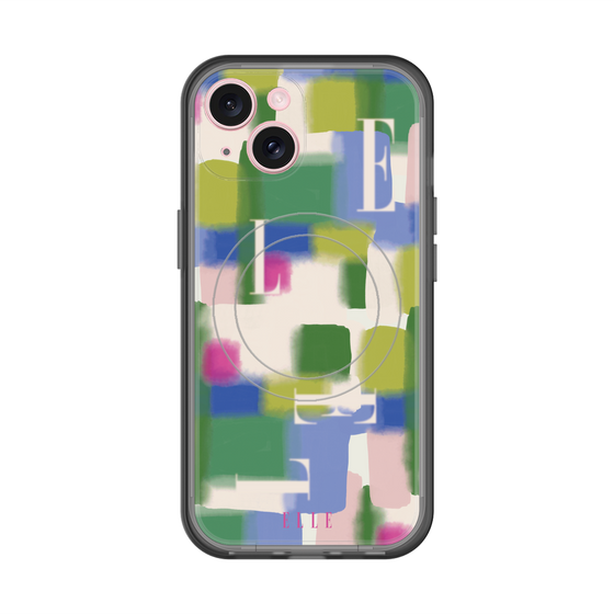 スリムプロテクションプレミアムケース with MagSafe［ ELLE - Iconics Prints3 ］