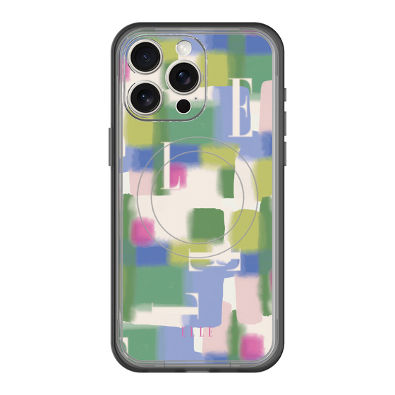 スリムプロテクションプレミアムケース with MagSafe［ ELLE - Iconics Prints3 ］