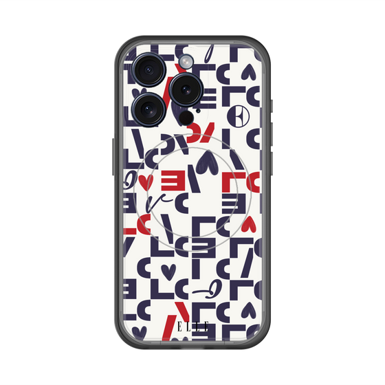 スリムプロテクションプレミアムケース with MagSafe［ ELLE - Simply Graphical ］