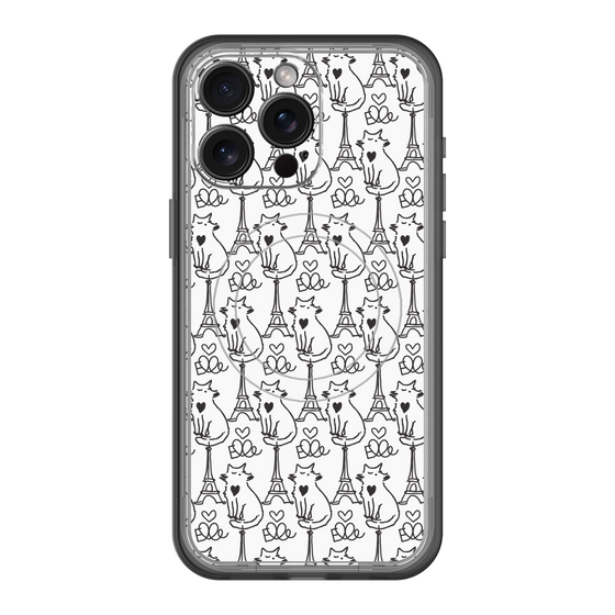 スリムプロテクションプレミアムケース with MagSafe［ ELLE - Cats ］