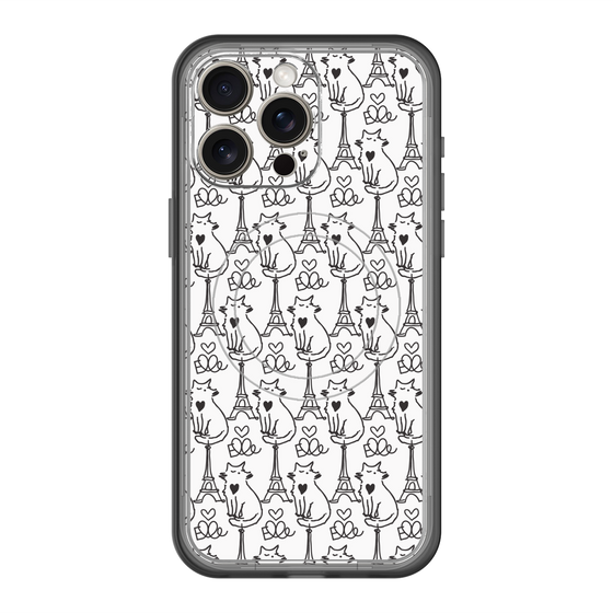 スリムプロテクションプレミアムケース with MagSafe［ ELLE - Cats ］