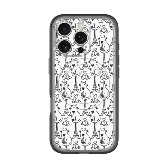 スリムプロテクションプレミアムケース with MagSafe［ ELLE - Cats ］