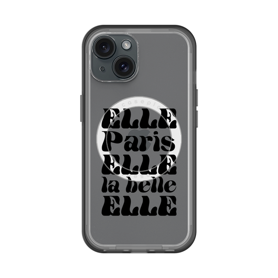 スリムプロテクションプレミアムケース with MagSafe［ ELLE - ELLE Paris ］