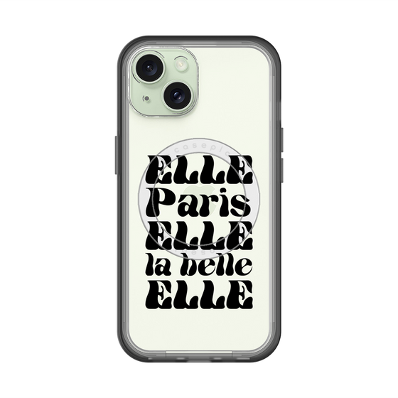 スリムプロテクションプレミアムケース with MagSafe［ ELLE - ELLE Paris ］