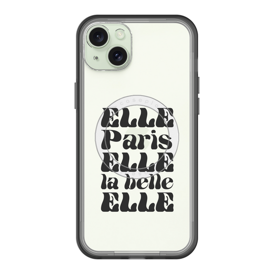 スリムプロテクションプレミアムケース with MagSafe［ ELLE - ELLE Paris ］