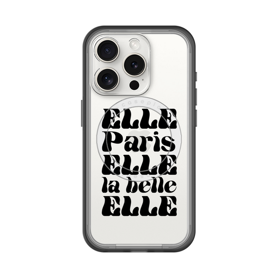 スリムプロテクションプレミアムケース with MagSafe［ ELLE - ELLE Paris ］