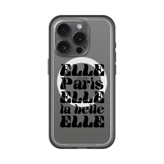 スリムプロテクションプレミアムケース with MagSafe［ ELLE - ELLE Paris ］