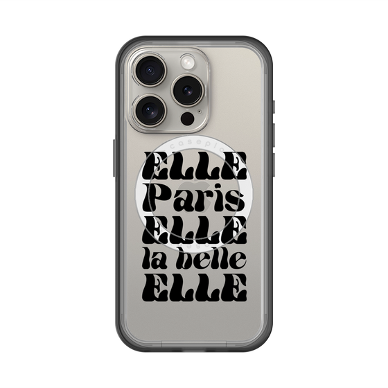 スリムプロテクションプレミアムケース with MagSafe［ ELLE - ELLE Paris ］