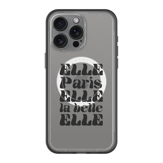 スリムプロテクションプレミアムケース with MagSafe［ ELLE - ELLE Paris ］