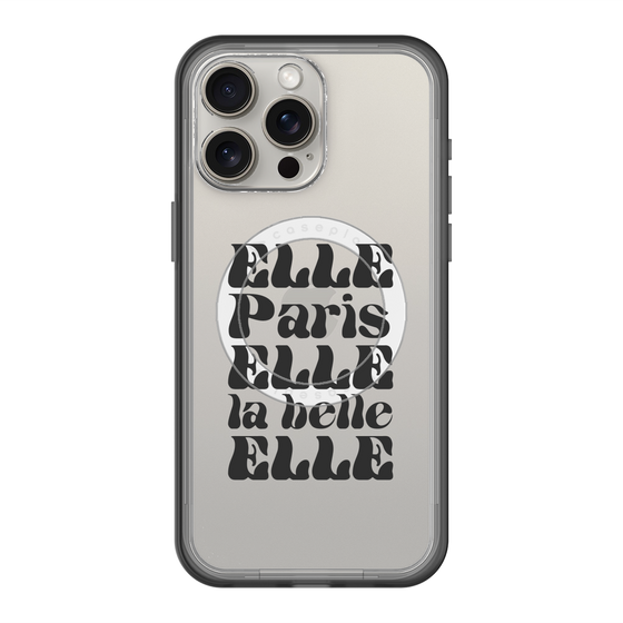 スリムプロテクションプレミアムケース with MagSafe［ ELLE - ELLE Paris ］