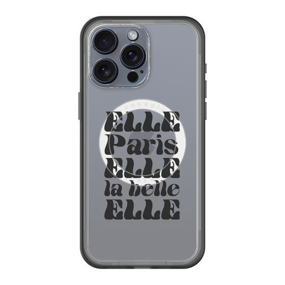 スリムプロテクションプレミアムケース with MagSafe［ ELLE - ELLE Paris ］
