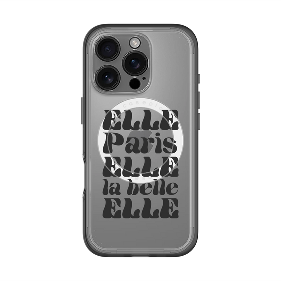 スリムプロテクションプレミアムケース with MagSafe［ ELLE - ELLE Paris ］