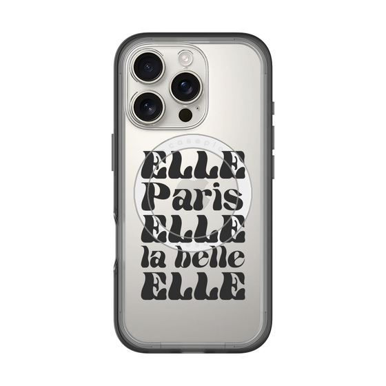 スリムプロテクションプレミアムケース with MagSafe［ ELLE - ELLE Paris ］