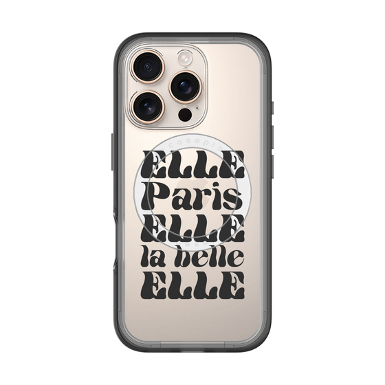 スリムプロテクションプレミアムケース with MagSafe［ ELLE - ELLE Paris ］