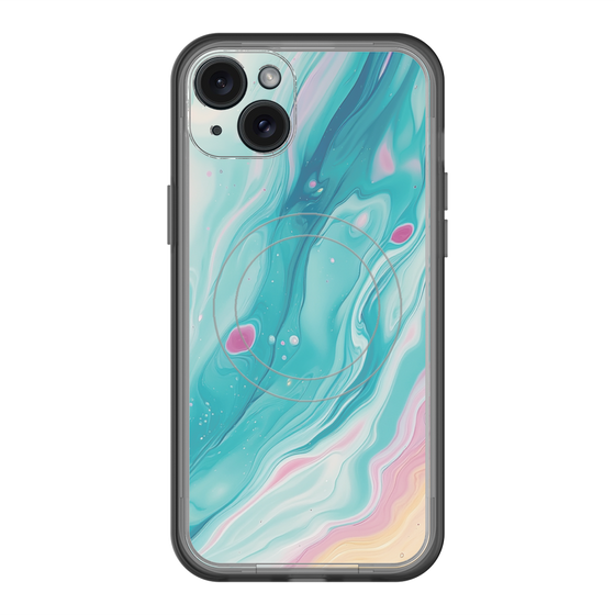 スリムプロテクションプレミアムケース with MagSafe［ Color Rain - オリジナル - Serene Wave ］