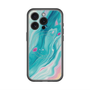 スリムプロテクションプレミアムケース with MagSafe［ Color Rain - オリジナル - Serene Wave ］