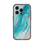スリムプロテクションプレミアムケース with MagSafe［ Color Rain - オリジナル - Serene Wave ］