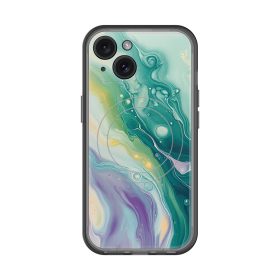 スリムプロテクションプレミアムケース with MagSafe［ Color Rain - オリジナル - Dusky Forest ］