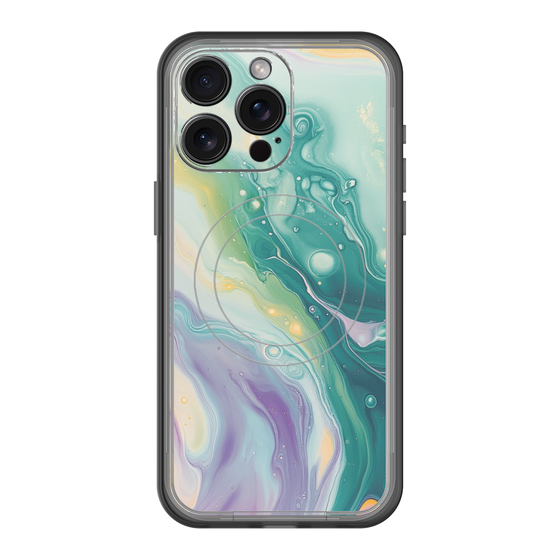 スリムプロテクションプレミアムケース with MagSafe［ Color Rain - オリジナル - Dusky Forest ］