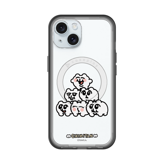 スリムプロテクションプレミアムケース with MagSafe［ ちみたん - ピラミッド ］