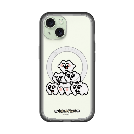 スリムプロテクションプレミアムケース with MagSafe［ ちみたん - ピラミッド ］