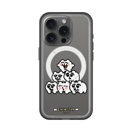 スリムプロテクションプレミアムケース with MagSafe［ ちみたん - ピラミッド ］