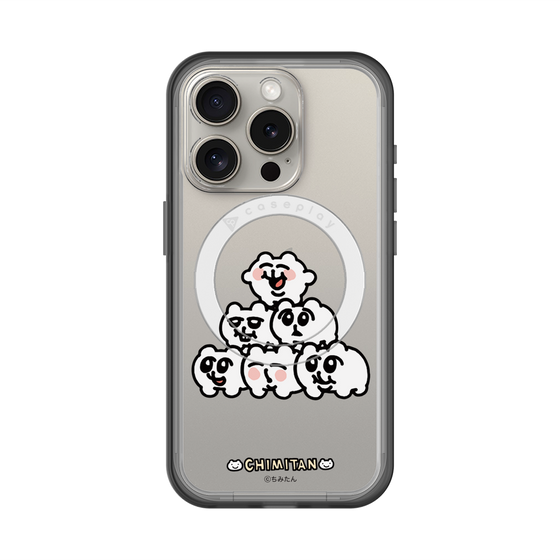 スリムプロテクションプレミアムケース with MagSafe［ ちみたん - ピラミッド ］