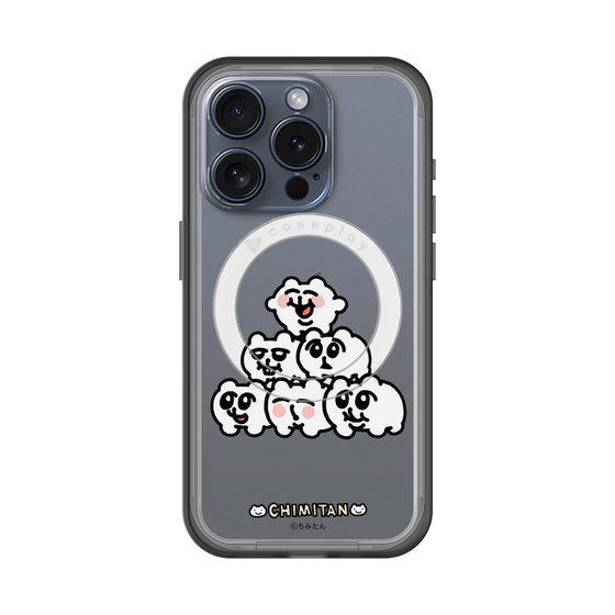 スリムプロテクションプレミアムケース with MagSafe［ ちみたん - ピラミッド ］