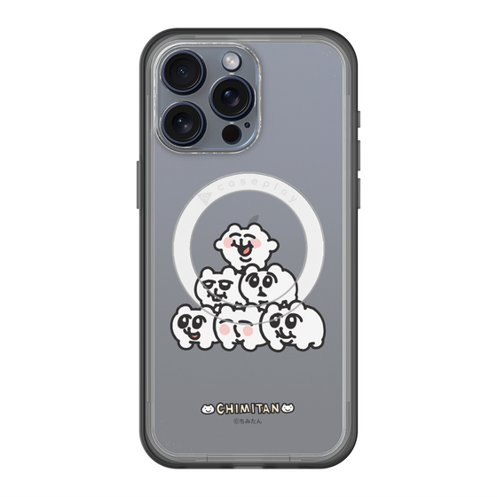スリムプロテクションプレミアムケース with MagSafe［ ちみたん - ピラミッド ］