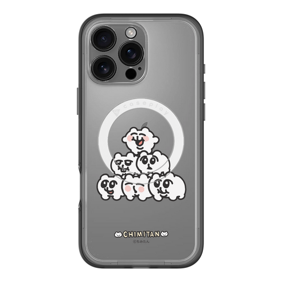 スリムプロテクションプレミアムケース with MagSafe［ ちみたん - ピラミッド ］