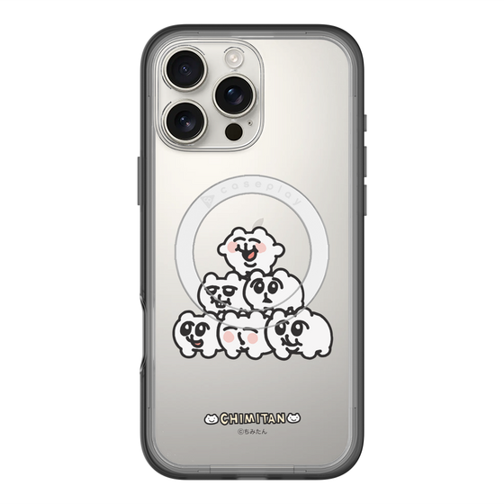 スリムプロテクションプレミアムケース with MagSafe［ ちみたん - ピラミッド ］