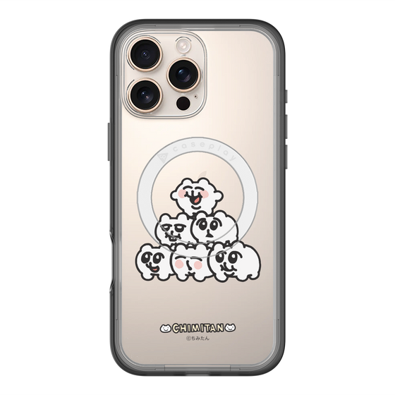スリムプロテクションプレミアムケース with MagSafe［ ちみたん - ピラミッド ］