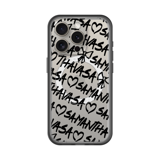 スリムプロテクションプレミアムケース with MagSafe［ Samantha Thavasa - スクリッタ - クリア ］