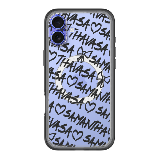スリムプロテクションプレミアムケース with MagSafe［ Samantha Thavasa - スクリッタ - クリア ］