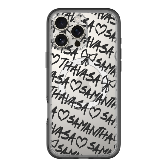スリムプロテクションプレミアムケース with MagSafe［ Samantha Thavasa - スクリッタ - クリア ］