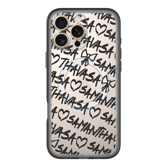 スリムプロテクションプレミアムケース with MagSafe［ Samantha Thavasa - スクリッタ - クリア ］