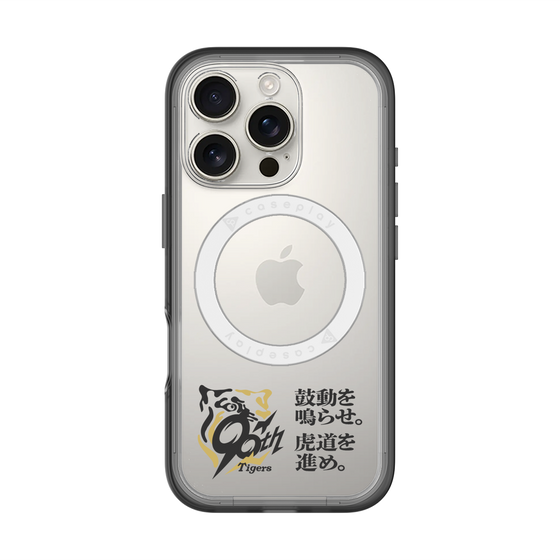 スリムプロテクションプレミアムケース with MagSafe［ 阪神タイガース - 90周年ロゴ - キャッチコピー ］
