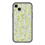 スリムプロテクションプレミアムケース with MagSafe［ 日比谷花壇 - DelicateGeometry - ライトグリーン ］