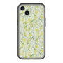 スリムプロテクションプレミアムケース with MagSafe［ 日比谷花壇 - DelicateGeometry - ライトグリーン ］