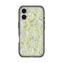 スリムプロテクションプレミアムケース with MagSafe［ 日比谷花壇 - DelicateGeometry - ライトグリーン ］