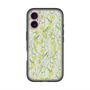 スリムプロテクションプレミアムケース with MagSafe［ 日比谷花壇 - DelicateGeometry - ライトグリーン ］