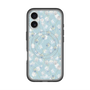 スリムプロテクションプレミアムケース with MagSafe［ 日比谷花壇 - DelicateGeometry - ライトブルー ］