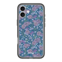 スリムプロテクションプレミアムケース with MagSafe［ 日比谷花壇 - FloralSymphony - ネイビー ］