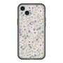 スリムプロテクションプレミアムケース with MagSafe［ 日比谷花壇 - FloralSymphony - ベージュ ］