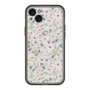 スリムプロテクションプレミアムケース with MagSafe［ 日比谷花壇 - FloralSymphony - ベージュ ］
