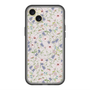 スリムプロテクションプレミアムケース with MagSafe［ 日比谷花壇 - FloralSymphony - ベージュ ］
