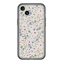 スリムプロテクションプレミアムケース with MagSafe［ 日比谷花壇 - FloralSymphony - ベージュ ］